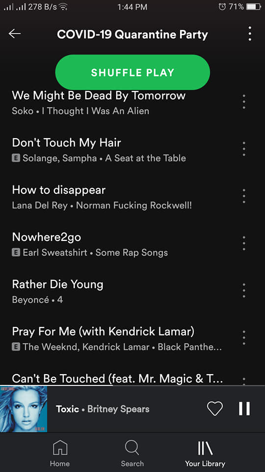 Coronavirus playlist