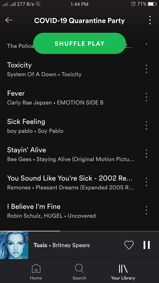 Coronavirus playlist