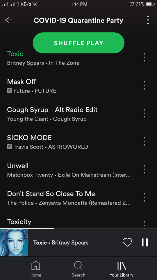 Coronavirus playlist