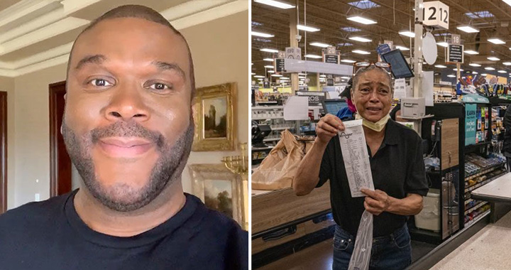 Tyler perry pays groceries Atlanta