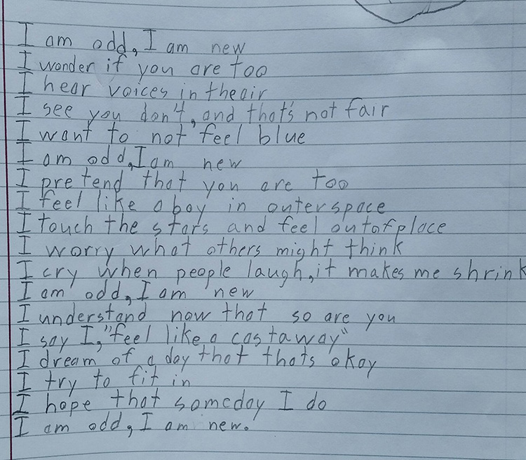 boy autism poem