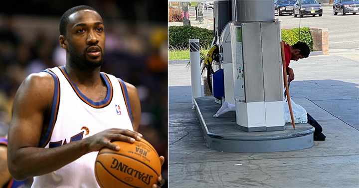 gilbert arenas lottery homeless man