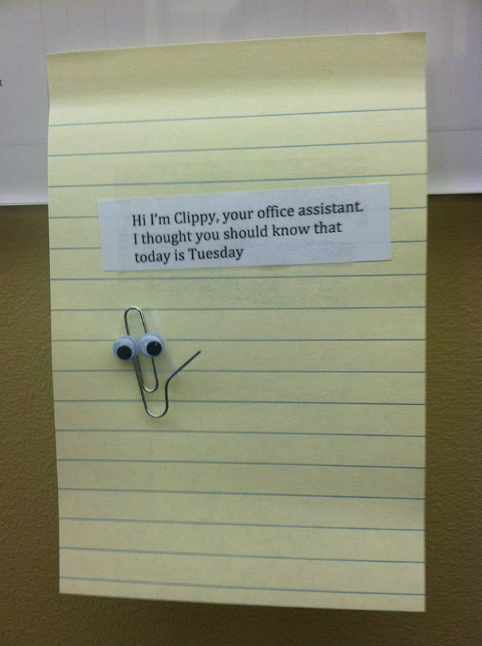 clippy office prank