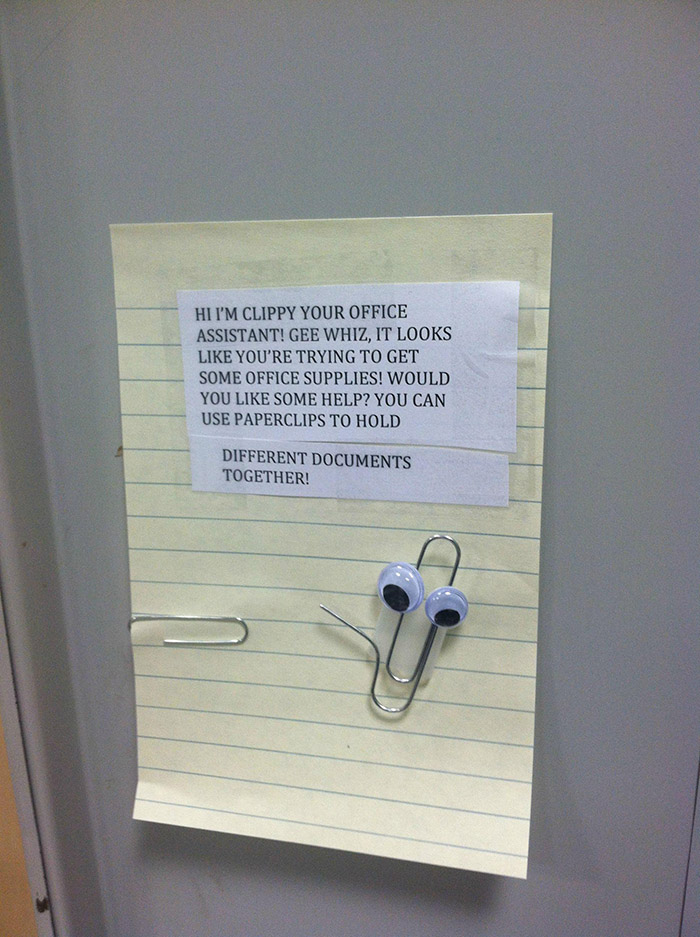 clippy office prank