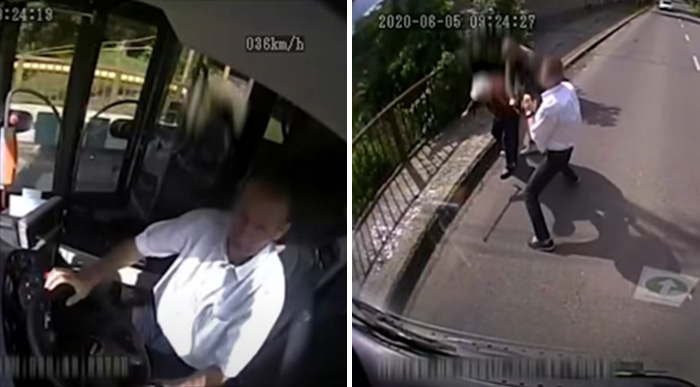 bus driver hungary saves woman robbery