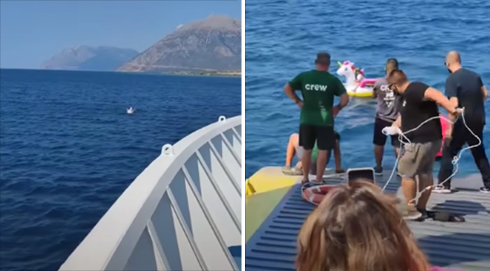 girl rescued unicorn out to sea