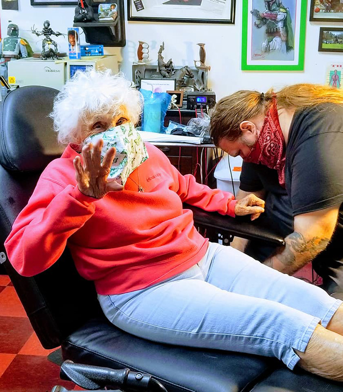 103 year old grandma tattoo