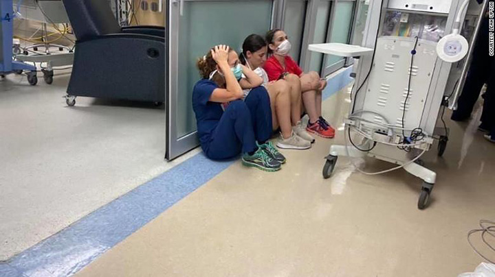 nurses stay behind louisiana hurricane