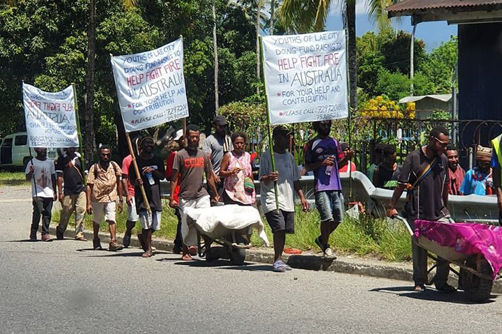 papa new guinea donation to australia bushfires