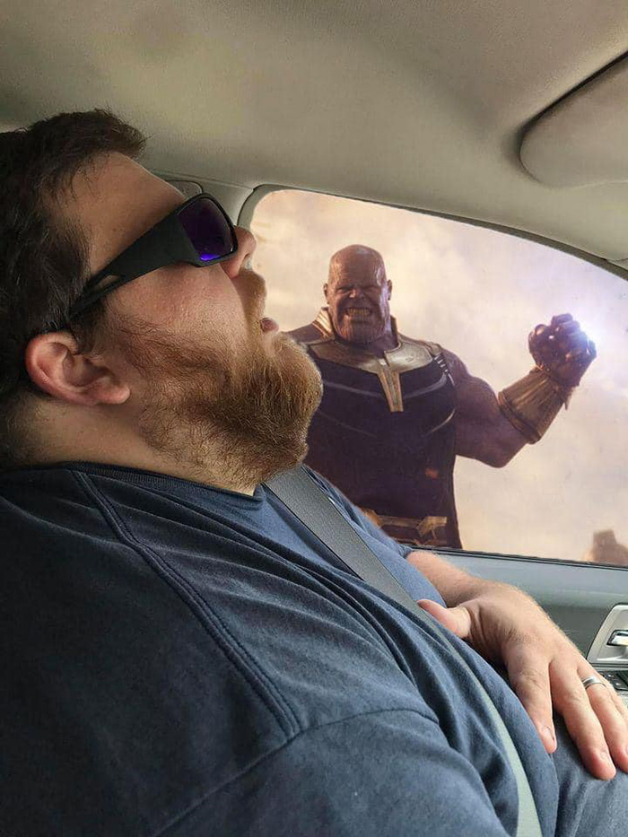 wife asks photoshop help husband asleep on road trip