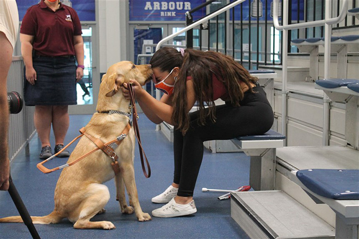swimmer guide dog olympics