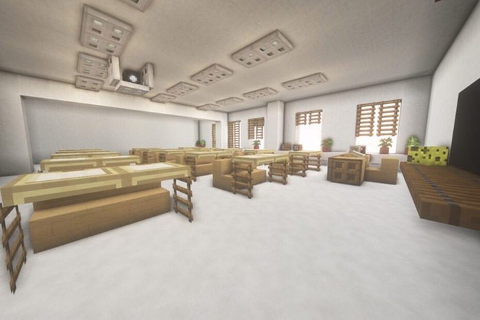 Minecraft - How To Make A Classroom