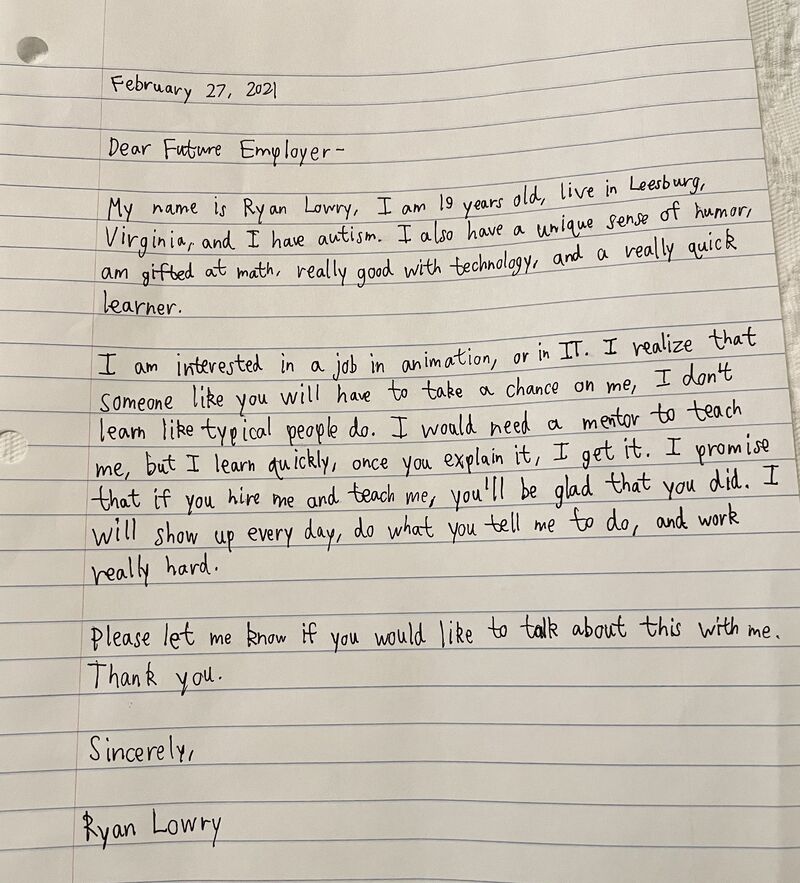 ryan lowry cover letter