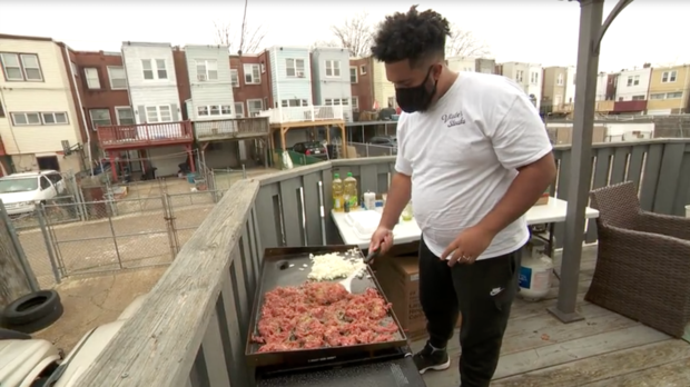 son sells cheesesteaks for mom trip to Egypt