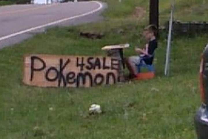 boy sells pokemon to help dog