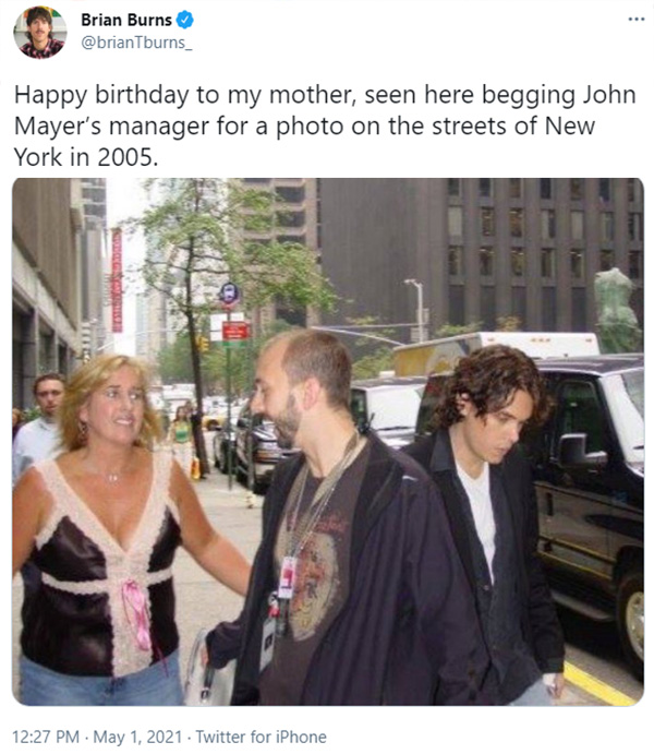 john mayer writes song for mom he ignored 16 years ago