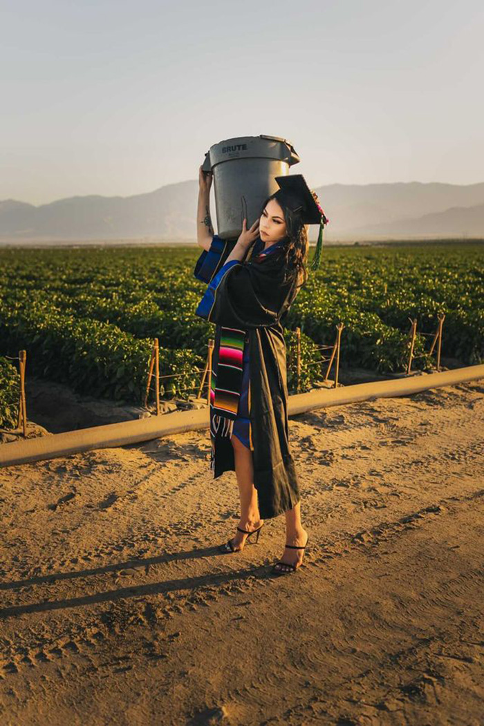 UC San Diego college grad thanks parents farm life