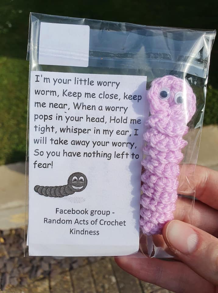 People Are Handing Out These Worry Worms