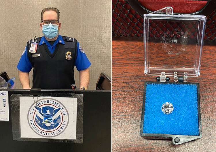 TSA find lost diamond