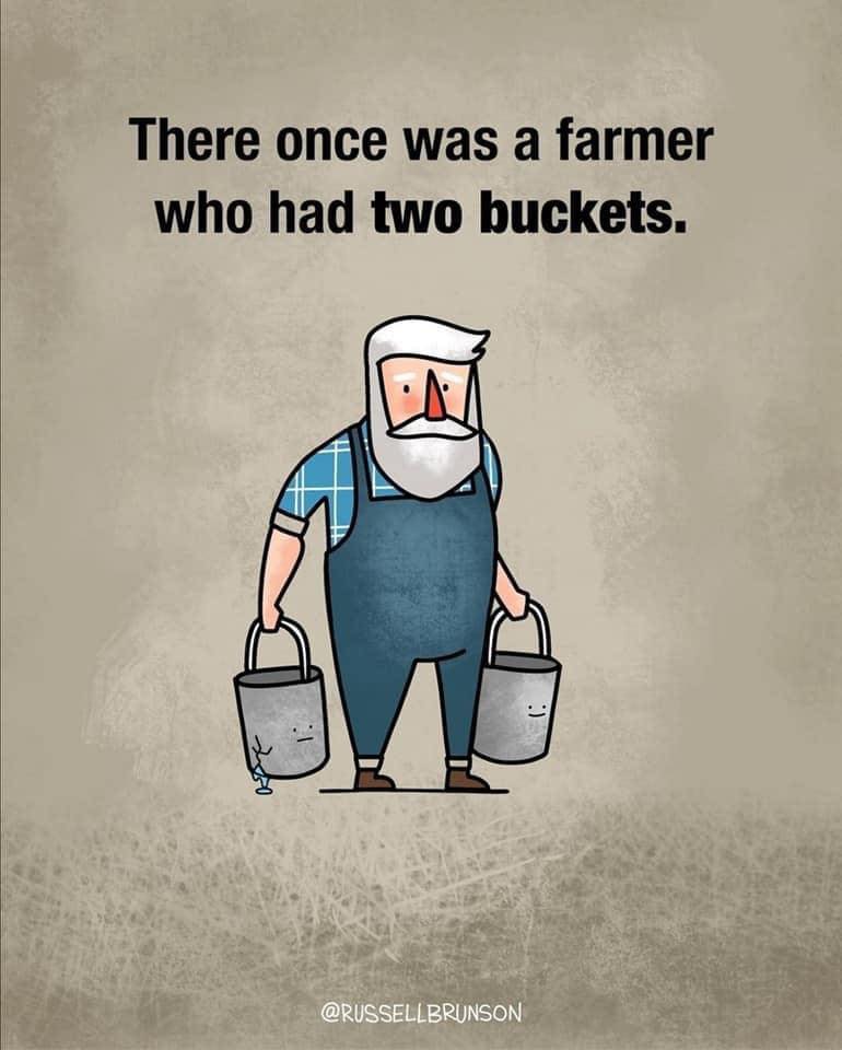 farmer buckets story