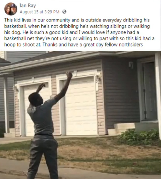 community gifts teen basketball hoop