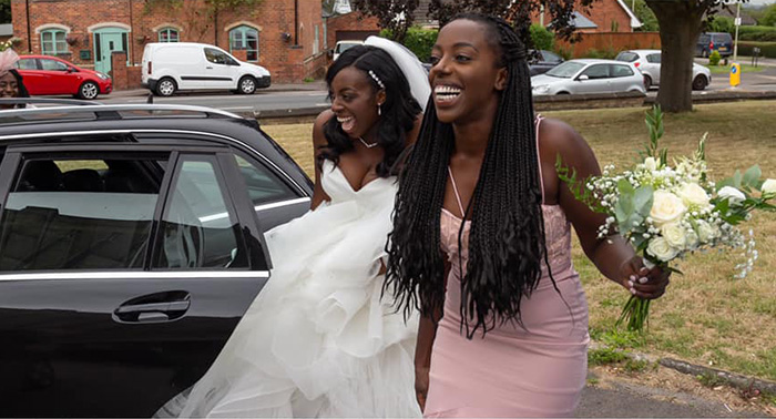 couple saves hitchhiking bride