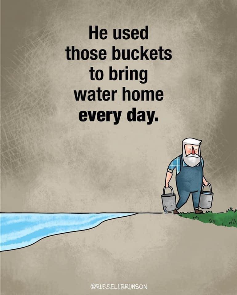 farmer buckets story