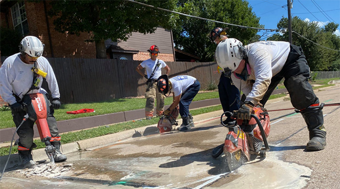 firefighters rescue deaf dog storm drain