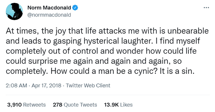 best Norm Macdonald quotes