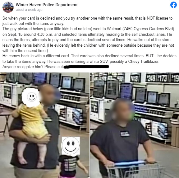 people help man stealing diapers