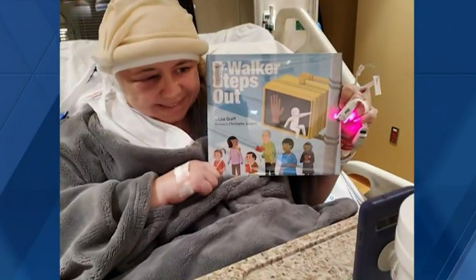 teacher reads to kids after brain surgery