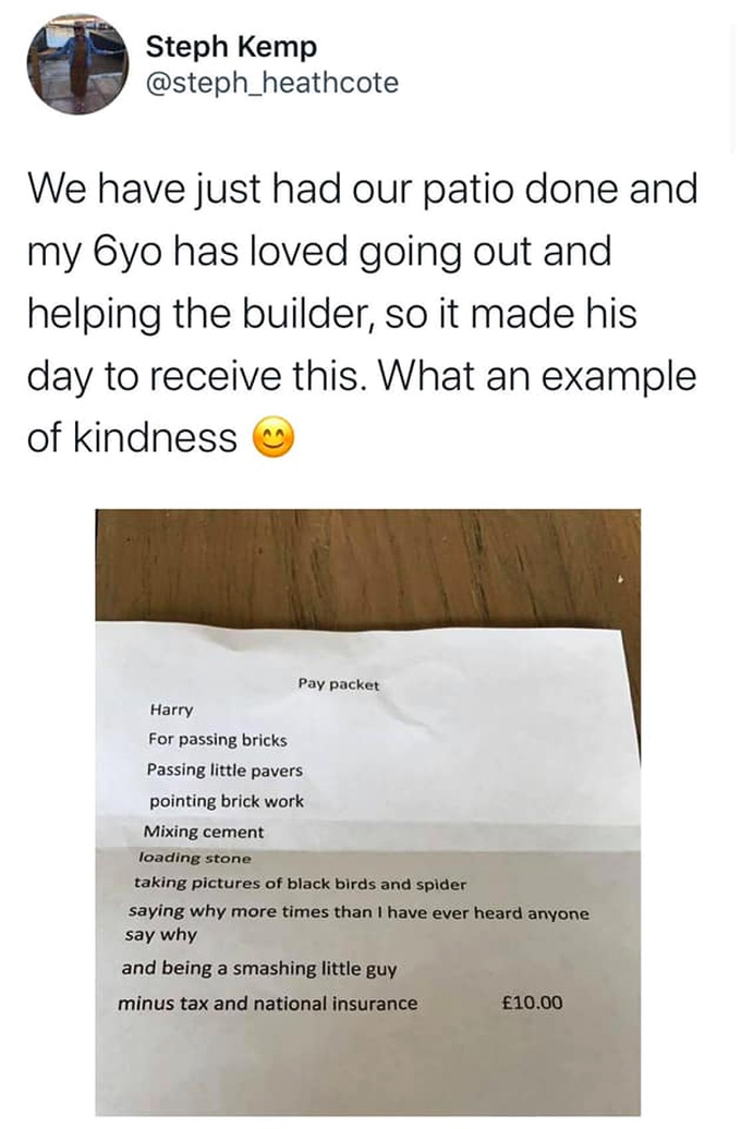 6 year old paid for patio