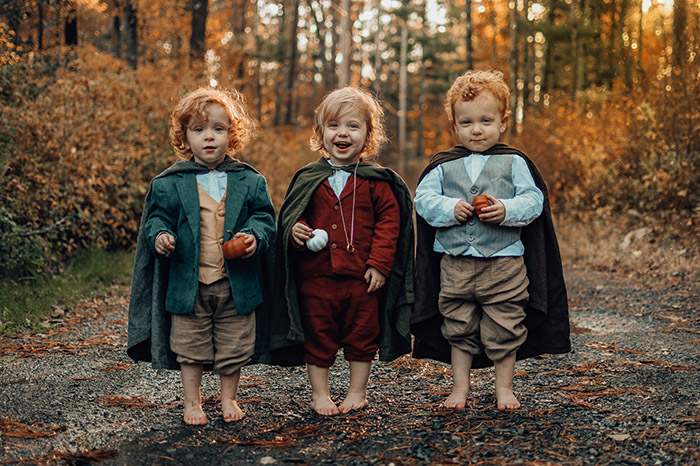 triplet hobbit halloween costumes
