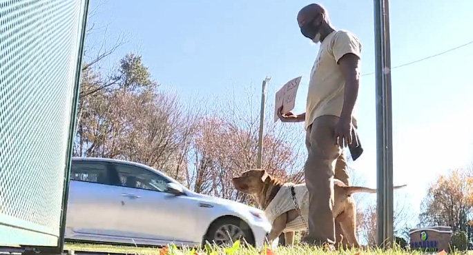 homeless man refuses to give up dog