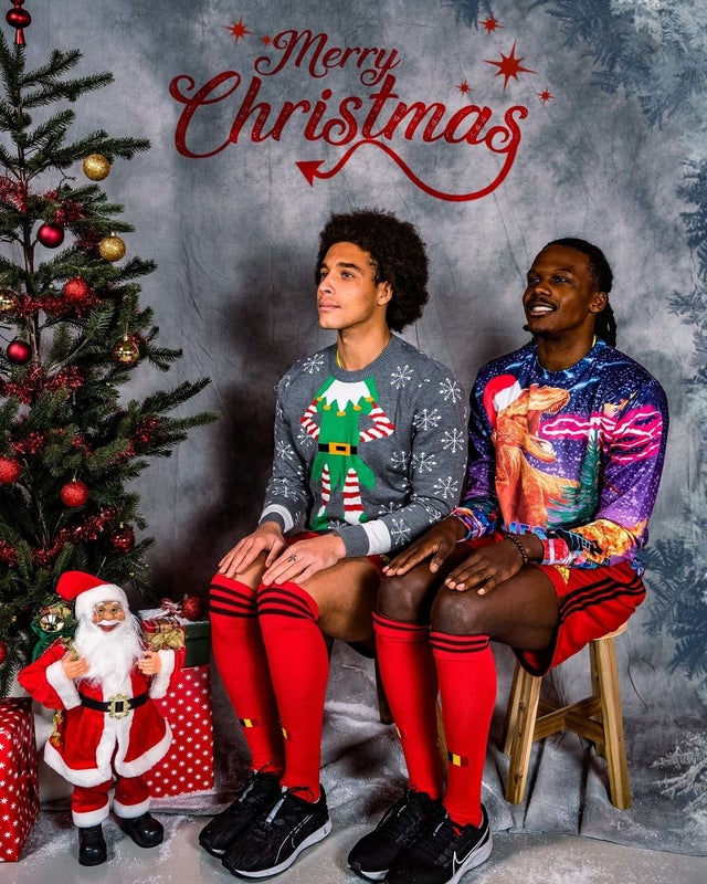 Belgium soccer team Christmas cards