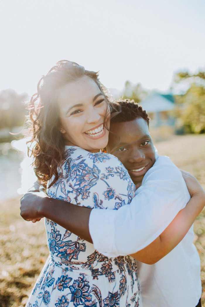 Adoption reveal photo shoot