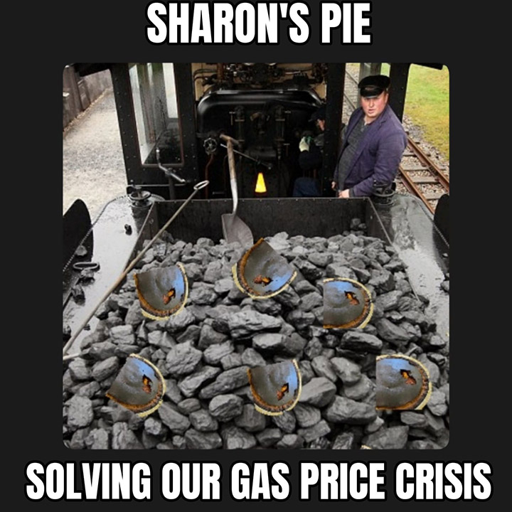 Sharon burned pie Marie Callender