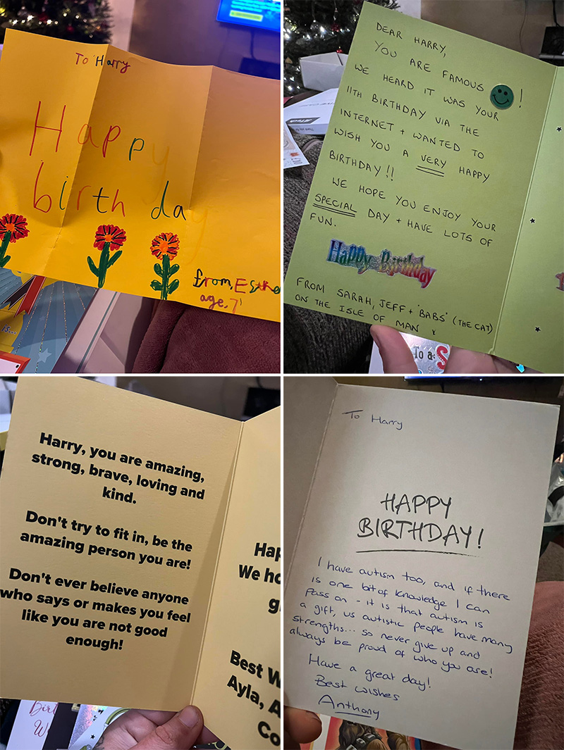birthday cards for Harry autism