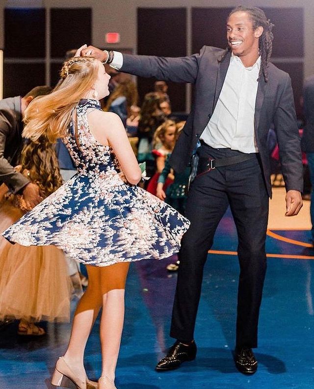 NFL player daddy daughter dance