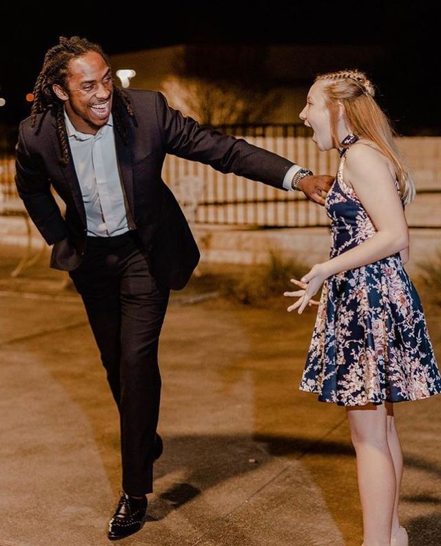 NFL player daddy daughter dance