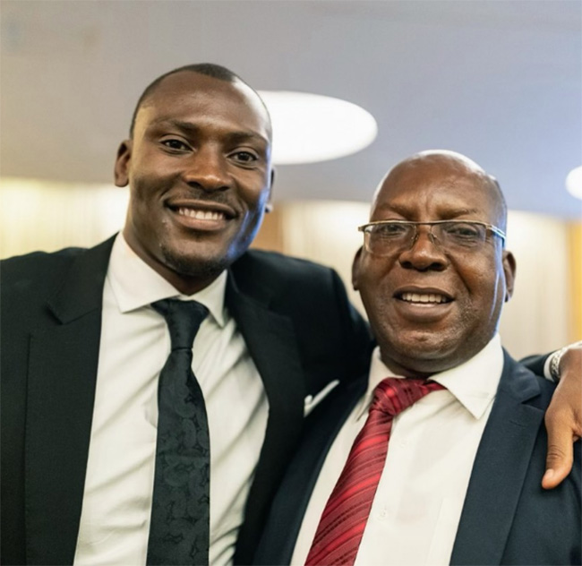 Bismack Biyombo and dad