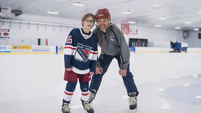 kids last hockey game send off