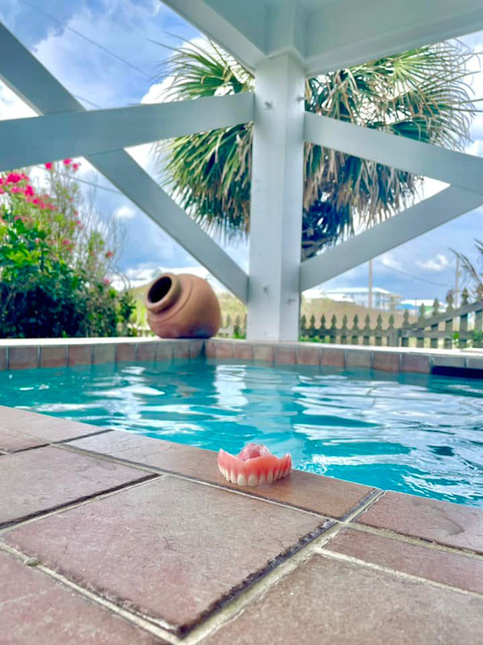 man finds dentures snorkeling gulf shores