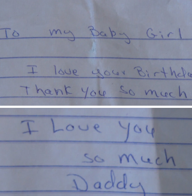 stranger sends little girl package from dad in heaven