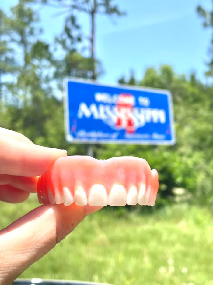 man finds dentures snorkeling gulf shores