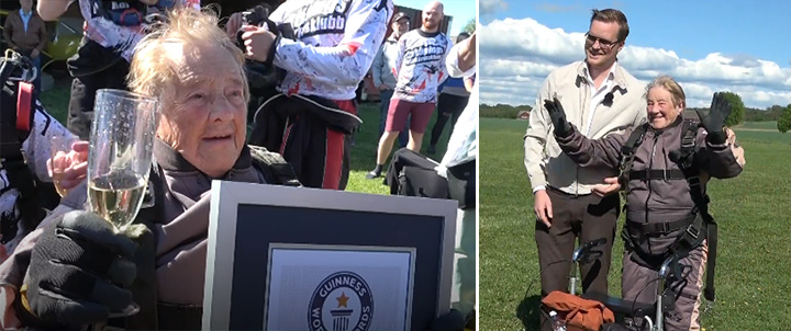 103 year old woman skydiver record