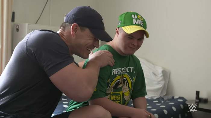 John Cena meets disabled fan Ukraine