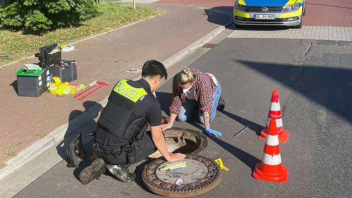 8 year old boy found alive in sewer Germany