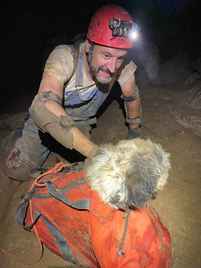 missing dog found in cave missouri