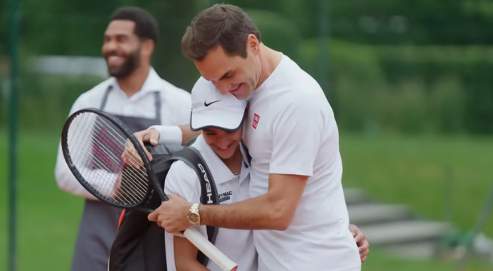 Roger Federer and Zizou